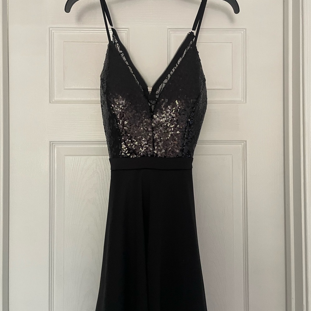 Black Sequin Jumpsuit